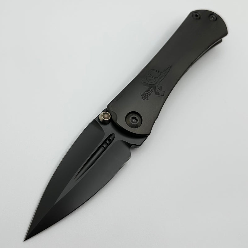 Borka Blades & Marfione Custom Knives SB Zulu DLC Blackout w/ M390