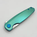 Holt Bladeworks Morpheus w/ Bent Starburst Titanium Handles & Stonewash Uddeholm Vanas SuperClean 1749