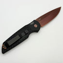 Pro-Tech TR-3 Black Fish Scale Handle w/ Copper Rose Hardware & Copper Rose PVD 154CM