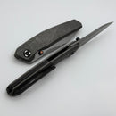 Poikilo Blade Zen S2 DarkStonewash Titanium Handles w/ Blackened Ti Accents & Dark Stonewash M398