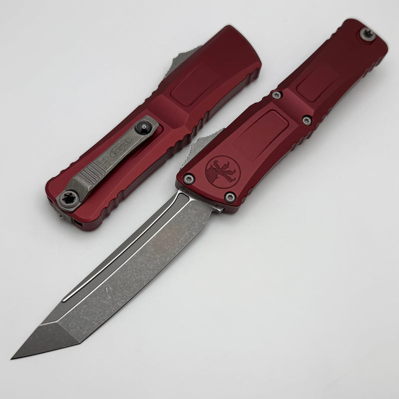 Microtech Knives Combat Troodon Gen III Apocalyptic Tanto w/ Merlot Handle 1144-10APMR