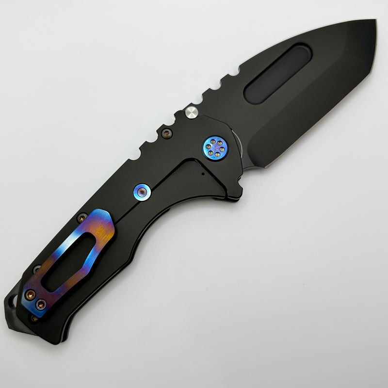 Medford Knife Praetorian T PVD S35 Tanto & PVD Handles w/ Flamed Hardware/Clip
