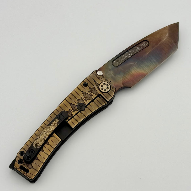 Medford Marauder Full Size Bronze Tsumami-Maki Wrap Titanium Handles w