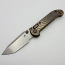 Marfione Select Microtech LUDT Ram-Lok w/ Flamed Slab Side Titanium Handles w/ Bronze Accents & Stonewash Tanto 1136RLS-10MS3