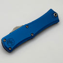 Microtech Knives Mini Hera Satin Double Edge M390MK w/ Blue Handle 1702M-4BL