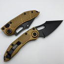 Microtech Borka Stitch Auto w/ Tan Handles & M390 169-1TA