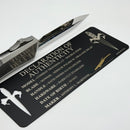 Marfione Custom Combat Troodon LT Gen III w/ Stainless Satin Handle & Mirror Abalone Inlaid D/E