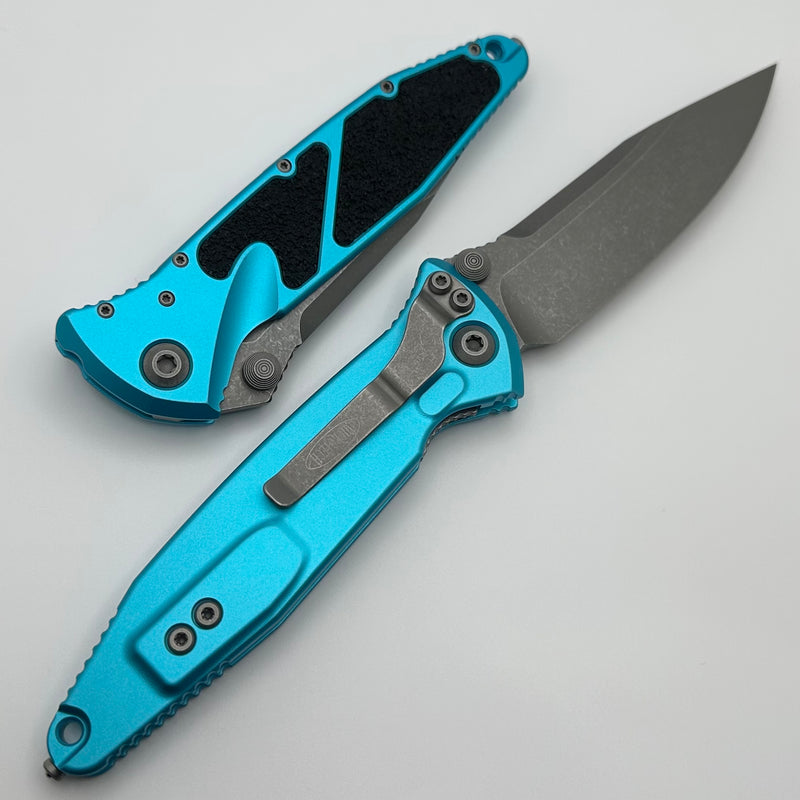 Microtech Socom Elite S/E Manual Turquoise Apocalyptic Standard 160-10APTQ