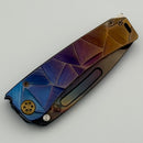 Medford Marauder Full Size Stained Glass Sculpted Titanium Handles w/ 0.26" Vulcan S45 Tanto
