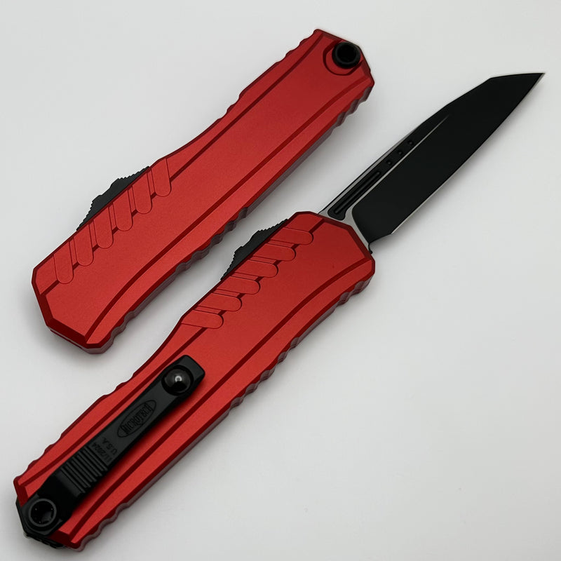 Microtech Cypher II Black S/E & Red Handle 1241-1RD