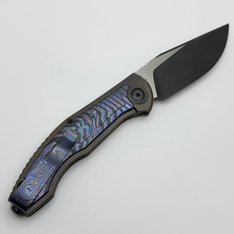 Custom Knife Factory Veksha HD ZircuTi & Bronze Titanium Handles w/ Two Tone M398