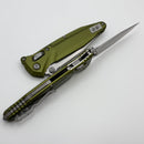 Microtech Socom Delta Ram-Lok w/ OD Green Aluminum Handles & Stonewash M390MK 159RL-10OD