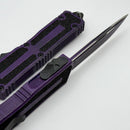 Microtech Scarab 2 Gen 3 Spine Fluted S/E Tactical Standard w/ Weathered Purple Handle 1278-1WPU