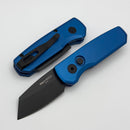 Pro-Tech Runt 5 w/ Blue Handle & DLC 20CV Reverse Tanto R5203-Blue