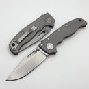 Demko AD20.5 3V Clip Point & Textured Titanium