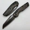 Microtech Marfione Select MSI RAM LOK DLC Slab Side Titanium Handles w/ DLC Accents & DLC Full Serrated M390MK 210-3DLCTMS1