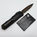 Microtech Marfione Select Cypher II Black w/ Tritium Inlaid Button & D/E Baker Forge Copper-Mai 1242-16MS3