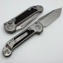 Microtech Knives LUDT Gen III Full Serrated Apocalyptic Tanto & Titanium Handles w/ Textured Inlays & Bronze Accents 1136-12MS2