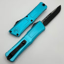 Microtech Knives Combat Troodon Gen III Black S/E w/ Turquoise Handle 1143-1TQ
