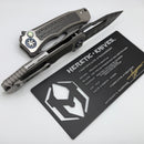 Heretic Knives Custom Wraith V4 Manual Titanium Handles w/ Damascus Inlays & Hand Ground Vegas Forge San Mai
