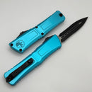Microtech Knives Combat Troodon Gen III Black Double Edge Partial Serrated & Turquoise Handle 1142-2TQ