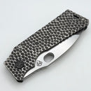 Medford TFF-1 Fat Daddy Black/Brush Silver Cobblestone Handles w/ Tumbled S45VN