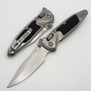 Marfione Select Microtech Socom Ram-Lok w/ Titanium Textured Inlaid Handles & Spear Point Stonewash M390MK 160RL-10SMS2