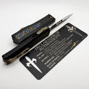 Marfione Custom Atreus w/ Mirror Polish D/E M390MK & Black Aluminum Handle w/ Carbon Fiber & Flamed Titanium Inlay Accents