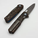 Mechforce Knives Oeser Nebo V2 Copper Flow Carbon Fiber Handles & Elmax