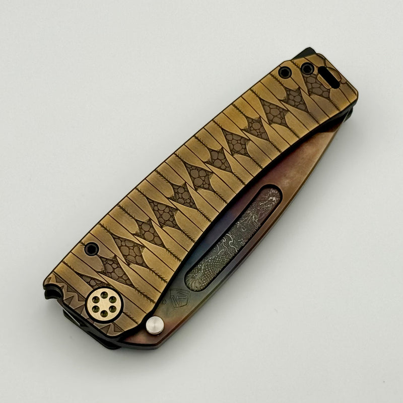 Medford Marauder Full Size Bronze Tsumami-Maki Wrap Titanium Handles w