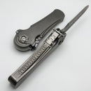 Poikilo Blade Al-Khem Standard 1 w/ Titanium Handles & Pearlescent Stonewash M390