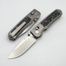 Remette RT Aurora Titanium Handles w/ Carbon Fiber Inlays & M390
