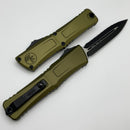 Microtech Knives Combat Troodon Gen III Black D/E Full Serrated w/ OD Green Handle 1142-3OD