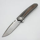 Pena X Series Cobra Flipper w/ Brown/Black Micarta Inlays & CPM-M4