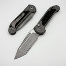 Microtech Knives LUDT Gen III Apocalyptic Full Serrated Tanto w/ Natural Clear Handle 1136-12APNC