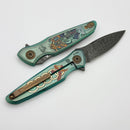 Spartan Blades Pandia Ronin Fire Titanium Handles w/ Damascus