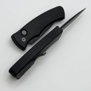 Pro-Tech Duke Black Aluminum Handle & DLC MagnaCut DUKE2103