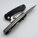 Tenable Knives Bombur Black Frag G10 Handle w/ Stonewash D2 Midgards Messer Design T1054A1