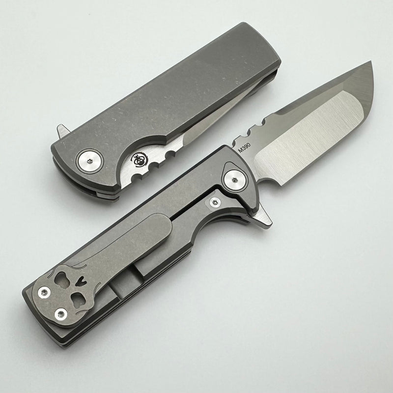 Chaves Knives T.A.K Ambidextrous Knife Drop Point M390 & Titanium Integral Gen 2