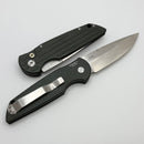 Pro-Tech TR-3 Green Grooved Handle w/ Mosaic Pin Button & Stonewash 154CM