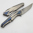 Poikilo Blade Rhino Midtech w/ Titanium Handles & Mirror Stonewash M398