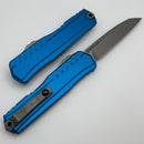 Microtech Cypher II S/E Apocalyptic Standard & Blue Handle 1241-10APBL