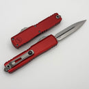 Microtech UTX-70 Gen IV w/ Red Handle & D/E Stonewash M390MK 11474-10RD