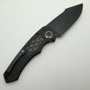 Heretic Knives Pariah Auto Battleworn Black Standard w/ Bubble Inlays & MagnaCut w/ Flamed Pivot Collars H048-8A PRE OWNED