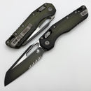 Microtech Knives MSI RAM LOK Faded Bazooka Polymer & Partial Serrated M390MK 210T-2PMFBO