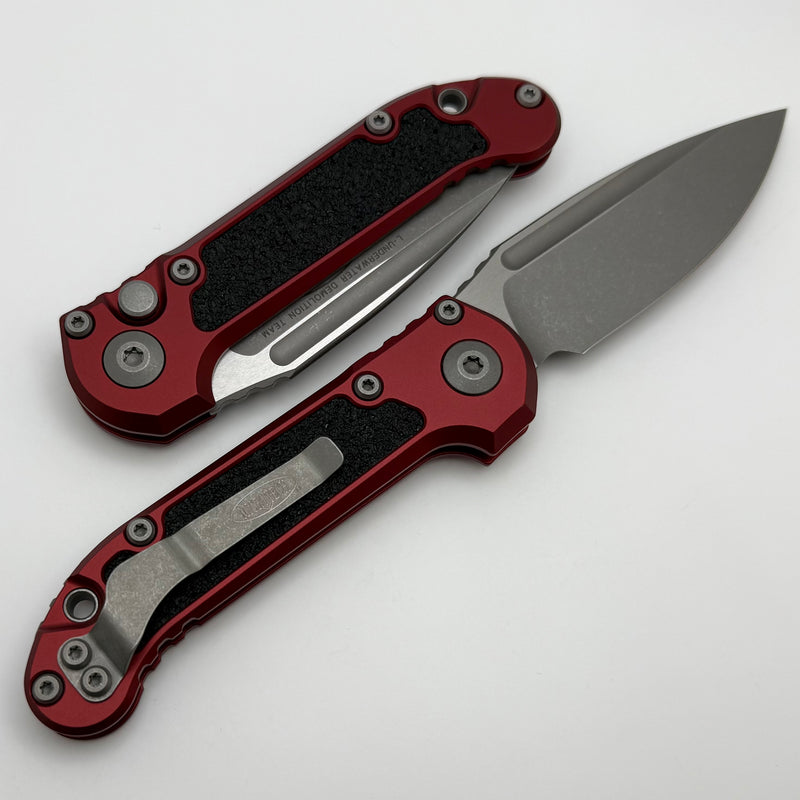 Microtech Knives LUDT Gen III Apocalyptic Drop Point w/ Merlot Handle 1135-10APMR