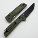 North Mountain Blade Chop2 w/ Green G-10 Handles & Black D2