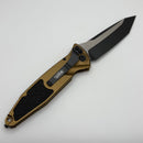 Microtech Socom Elite Auto w/ Tan Handles & Black Tanto 161A-1TA