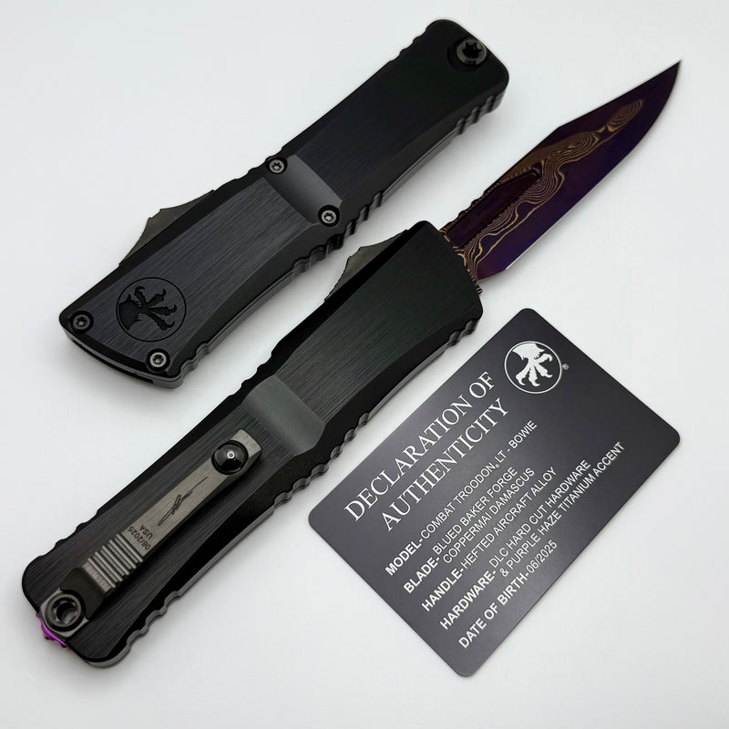 Microtech Marfione Select Combat Troodon LT Gen III w/ Hefted Black Ha