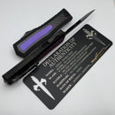 Marfione Custom Atreus w/ DLC Cracked Ice D/E M390MK & Black Aluminum Handle w/ Carbon Fiber & Purple Haze Titanium Inlay Accents